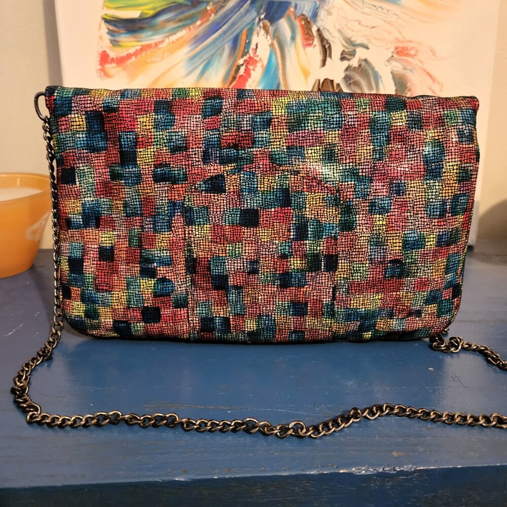 New Small Marmi Rainbow Colored Rectangular Soft … - image 3